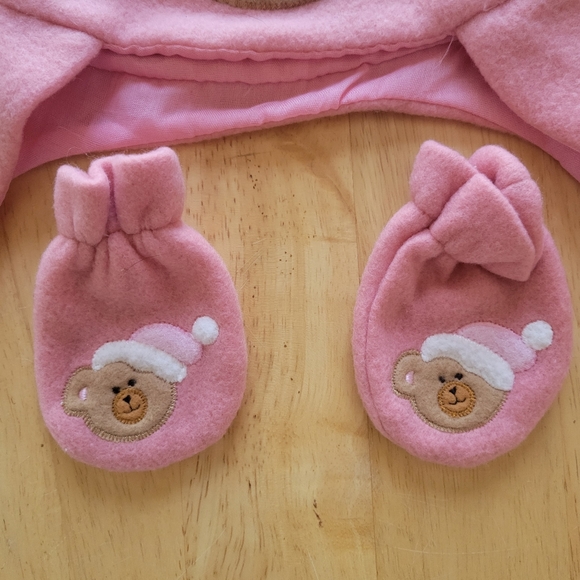 NWOT almost vintage newborn winter hat and gloves set - Picture 4 of 4